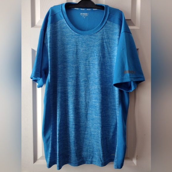 Men's Athletic shirt, turquoise, XL - Picture 4 of 5
